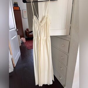 DAWN X DARE Designer Cream Maxi Dress